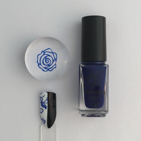 #013 Storm Pirate | Clear Jelly Stamping Polish