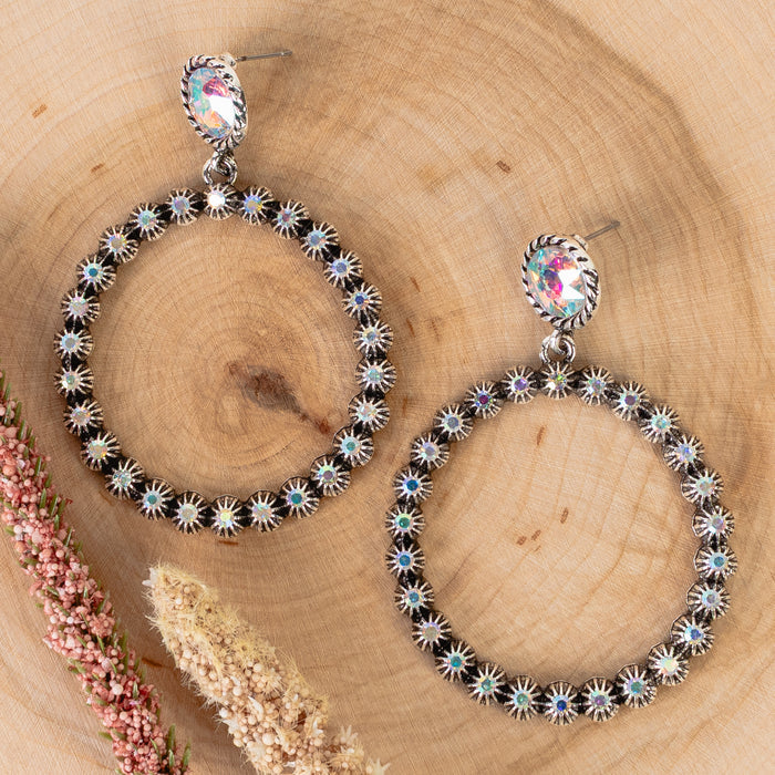93455 - Western Hoop Earrings - AB