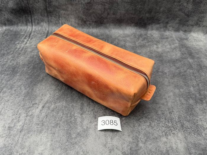 SECONDS Leather Classic Dopp Kit & Travel Toiletry Bag - 3085