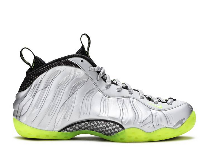 Nike Air Foamposite One Silver Volt Camo (WORN)