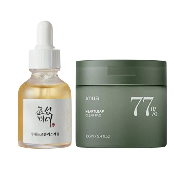 ANUA Heartleaf 77 Clear Pad & BEAUTY OF JOSEON serum Set - DOKAN