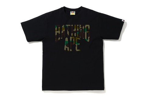 BAPE 1st Camo NYC Logo Tee Black/Green