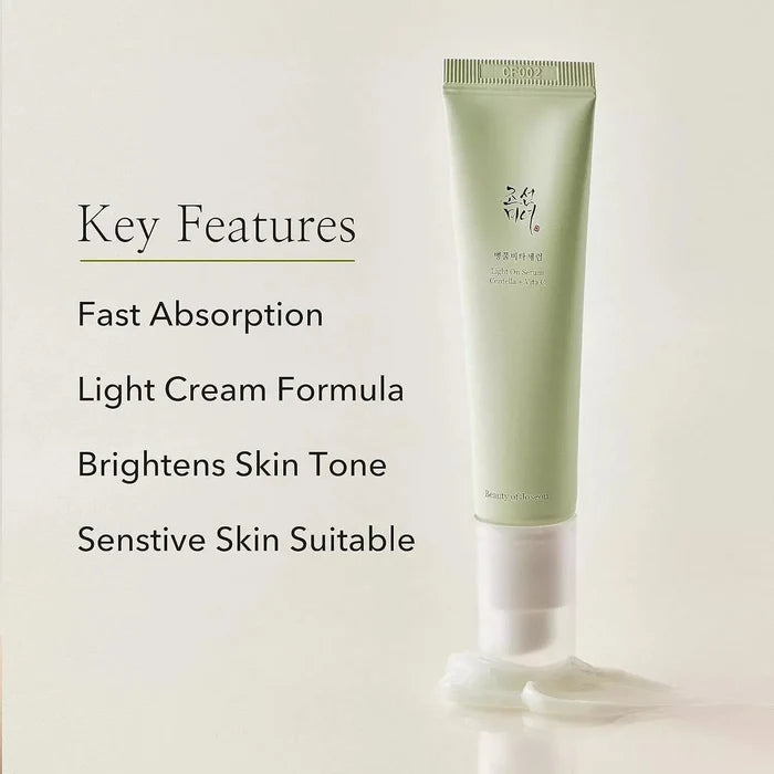 Beauty of Joseon Light On Serum Centella + Vita C 30ml سيروم بيوتي أوف جوسون لايت أون سينتيلا + فيتامين سي - Princess Cosmetics Qatar