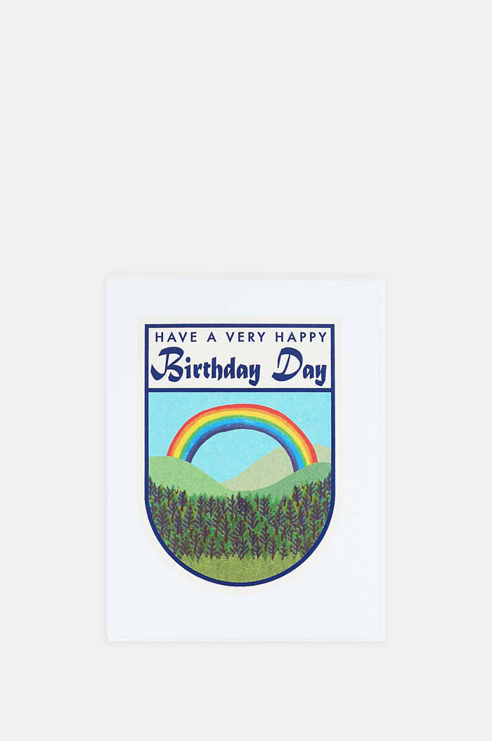 The Regional Assembly of Text Birthday Shield Card.