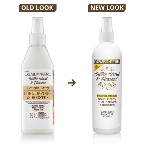 Butter Blend & Flaxseed Double Duty Curl Definer & Booster 12oz by CREME OF NATURE