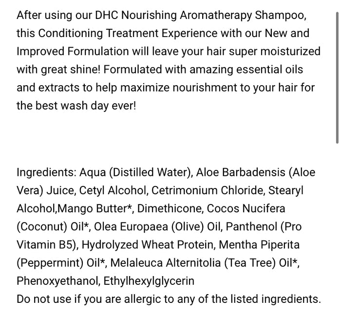 DHC Aromatherapy Conditioning Treatment
