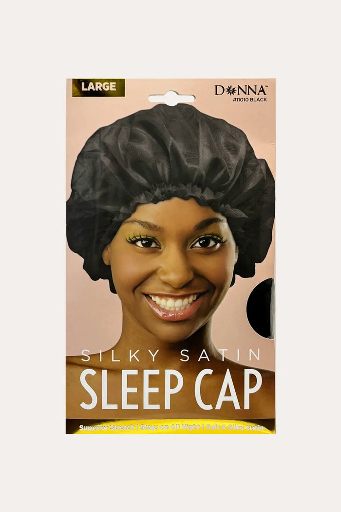 DONNA CAP SATIN SLEEP CAP LARGE - BSW BEAUTY CANADA