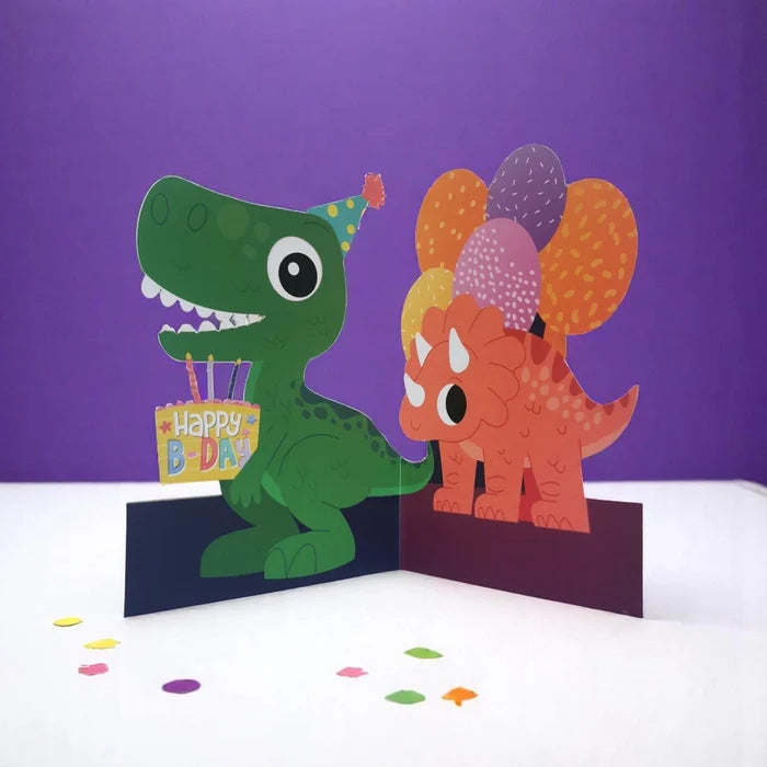 Alljoy Design - Greeting Card - Dinosaur - Open Look