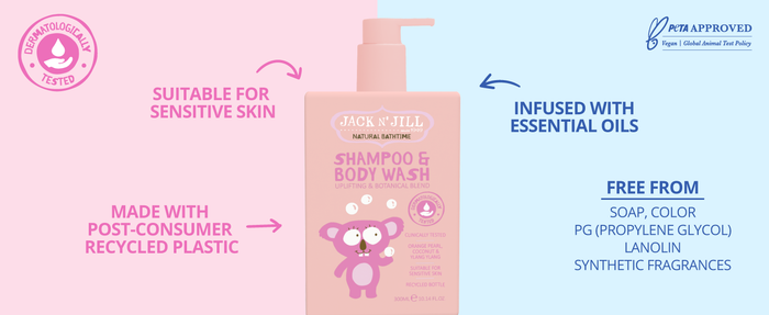 Jack N' Jill Shampoo & Body Wash - Natural 300mL
