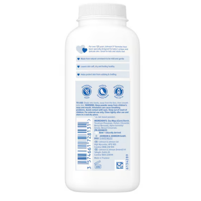 Johnson's Baby Natural Cornstarch Powder 200g (T)