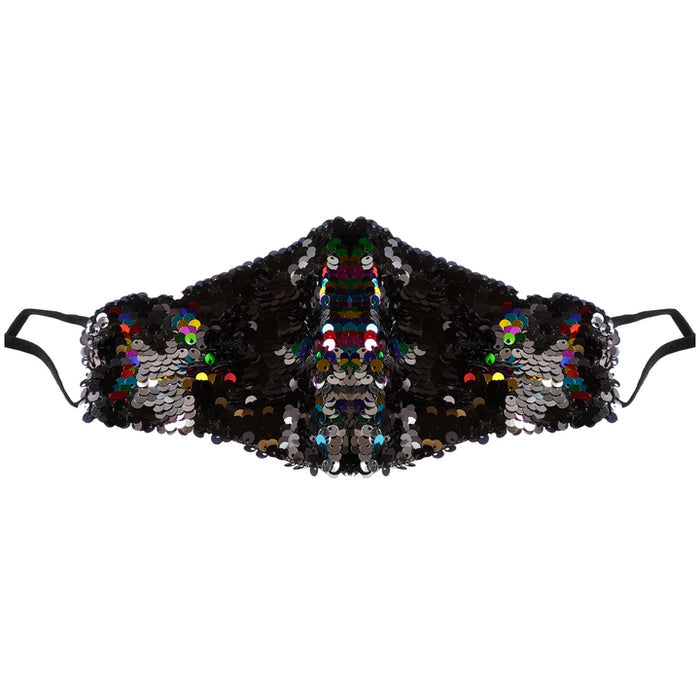 KIM & C Sequin Stone Earloop Face Mask #Moon & Stars