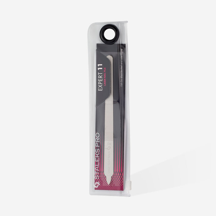 Laser nail file EXPERT 11/155 mm (straight with handle)-Abrasives-STALEKS PRO-Gel Essentialz