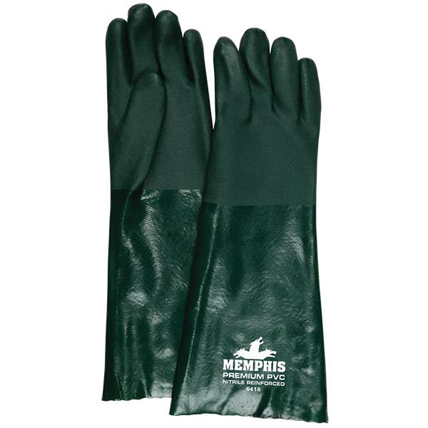 MCR Safety Premium Grade Supported PVC Gloves, Double Dipped