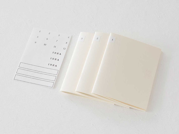 Midori MD Notebook Light A6 Lined 3-pack
