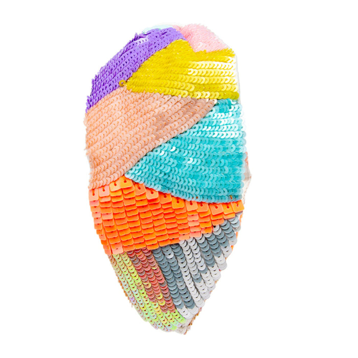 Multicolor Camouflage Knotted Headband -Pastel