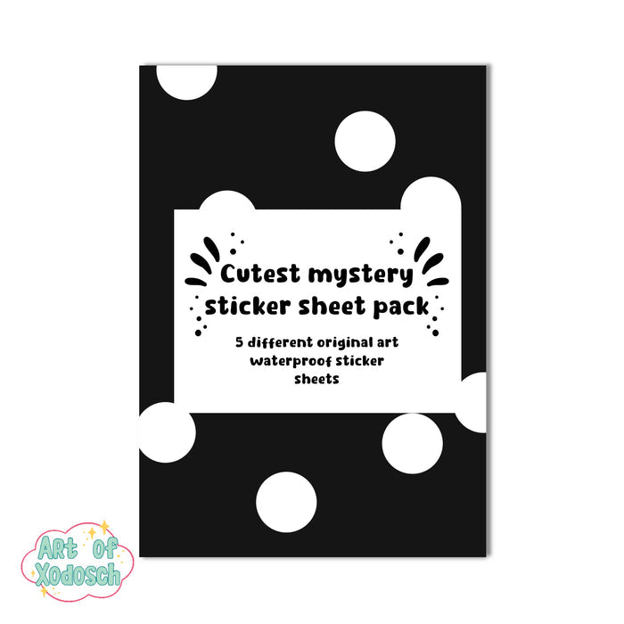 mystery sticker sheet pack