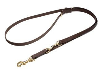 brown adjustable leather leash