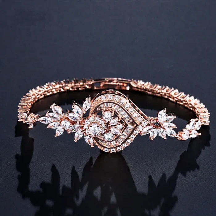 Wedding Jewelry - Cubic Zirconia Bridal 3-Piece Jewelry Set - Available in Silver, Rose Gold and Yellow Gold