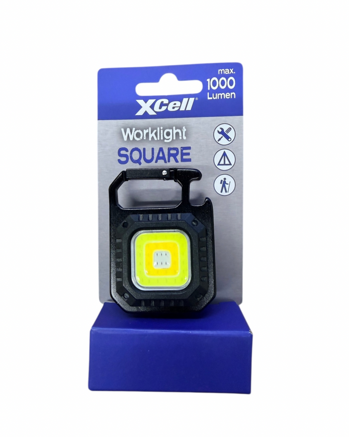 XCell worklight square in packaging on a white background