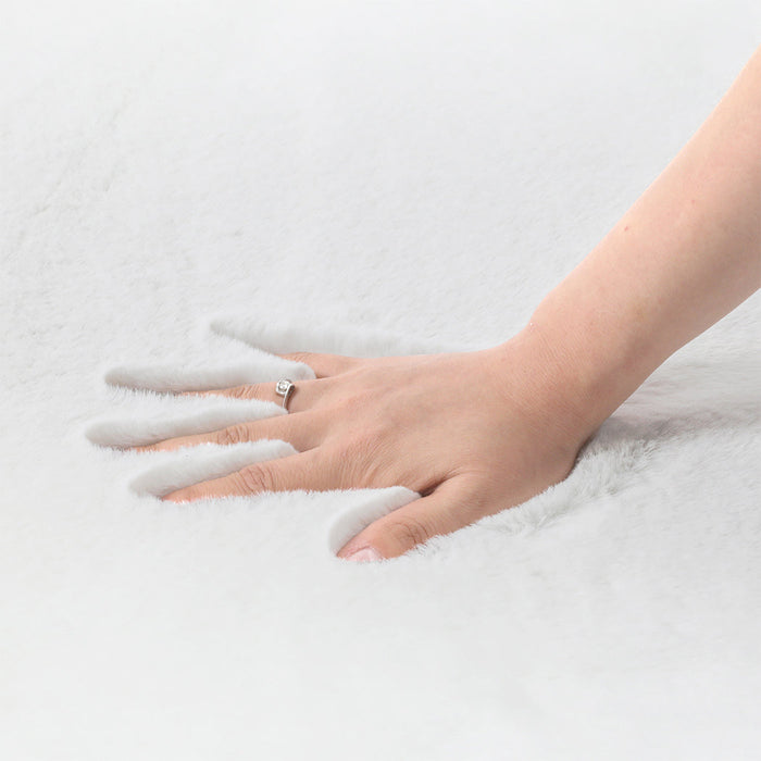 NNEIDS Marlow Floor Rug Area Rugs Cloud Fluffy 80X200cm White