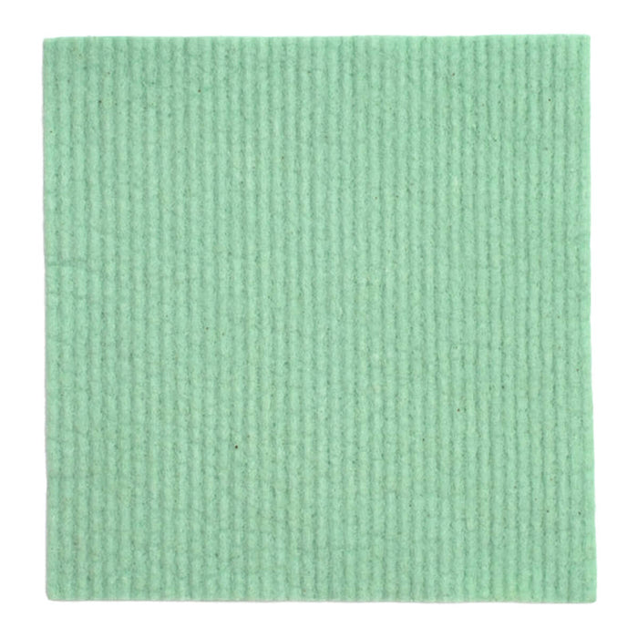 Light green organic dyed compostable sponge cloth.