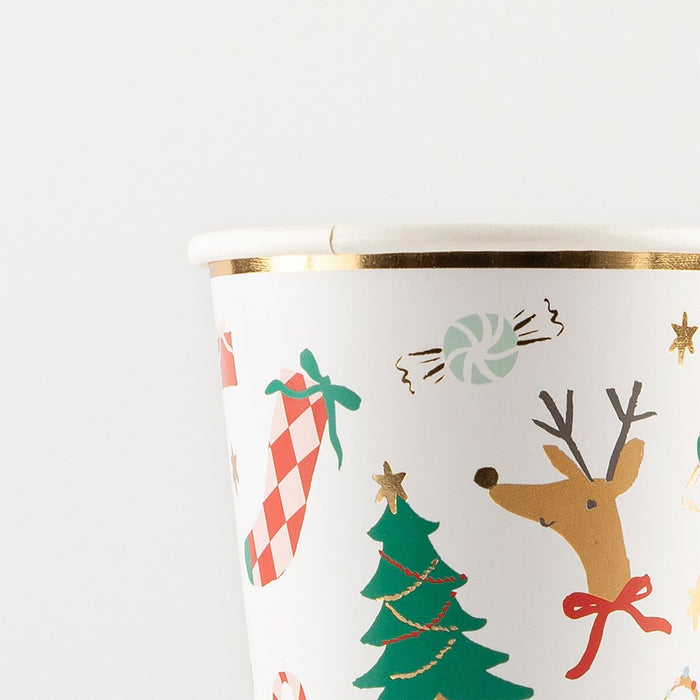 Meri Meri - Paper Cups - Jolly Christmas - Details
