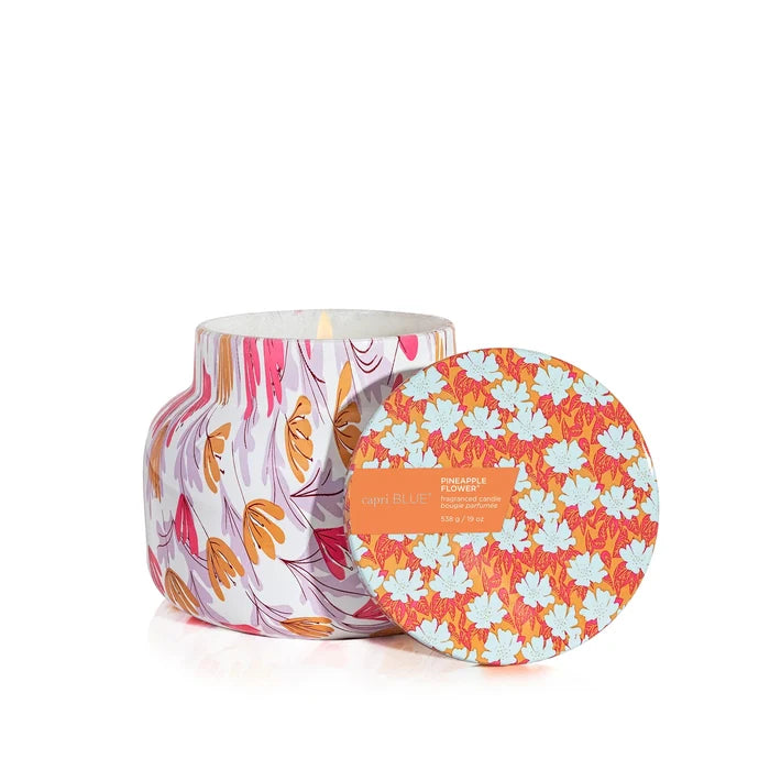 Pineapple Flower Pattern Play Jar Candle