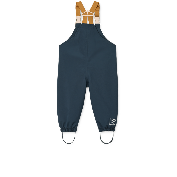 Liewood - Rainwear Set - Manu - Dinosaurs/Mist - Details - Suspender Pants/Back