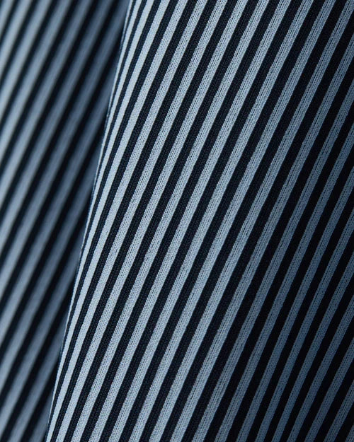 Rhone - Men's Commuter Shirt - Slim Fit-Navy/Light Blue Stripe