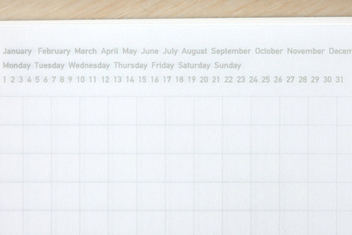 Stalogy 1/2 Year Notebook - B6 - Grid - 186 Pages - Black