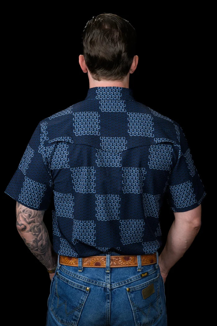 The Dallas in Blue Short Sleeve Snap by Ferrell