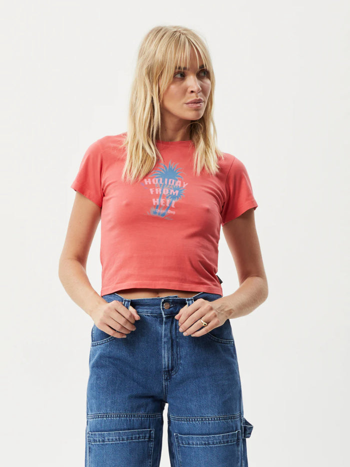 Tropics - Organic Recycled Baby T-Shirt | Washed Hibiscus-Image 5