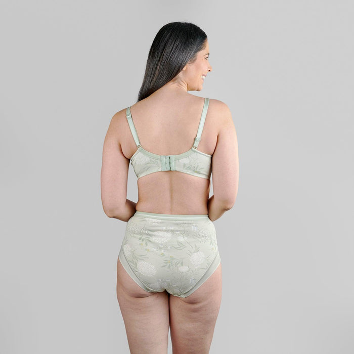 Valentina Silk and Organic Cotton Underwired Full Cup Support Bra, view 7 – Juliemay Lingerie