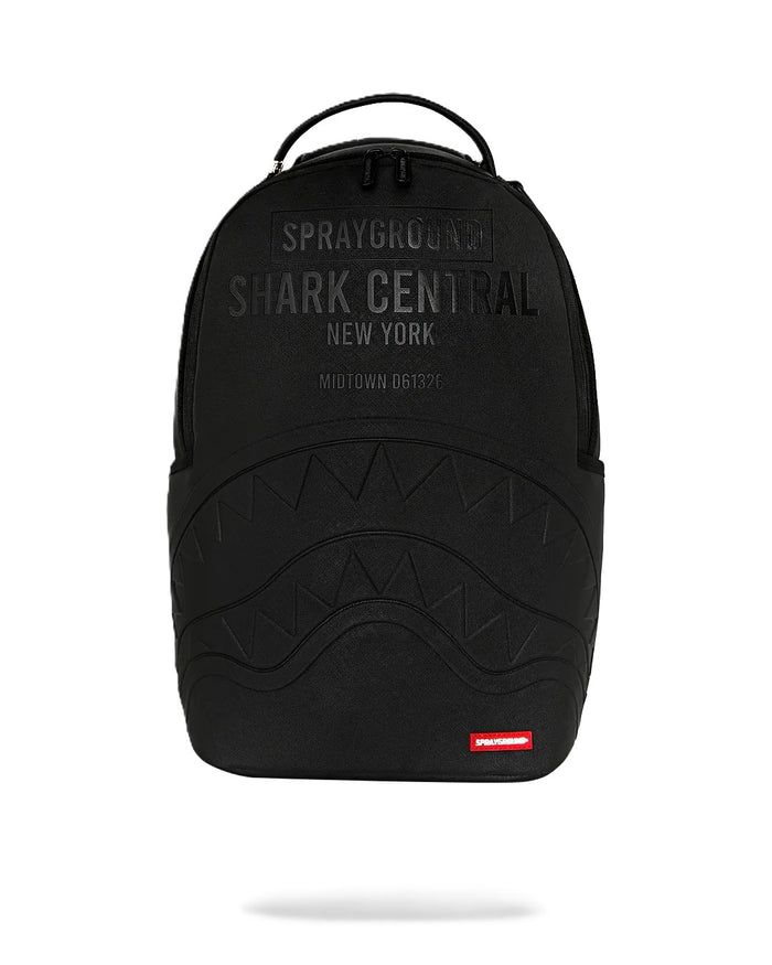 SPRAYGROUND 910B9626NSZ SHARK CENTRAL-EMBOSSED BLACK