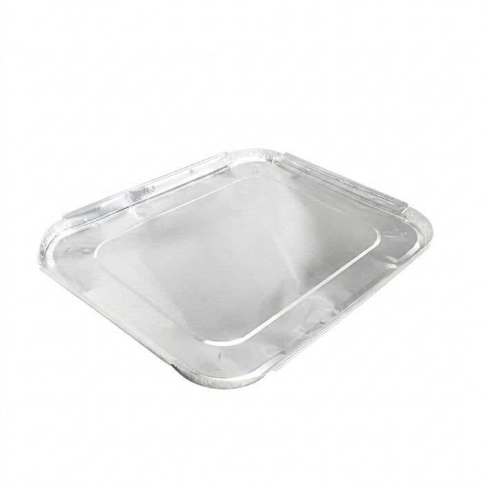 10.5" x 12.5" Half-Size Aluminum Foil Pan Lids (100)