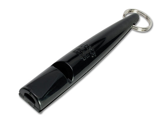 A black 210 Acme dog whistle for gun dogs