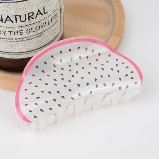 3.34'' Cute Fruit Hair Claw Clips: Pitaya