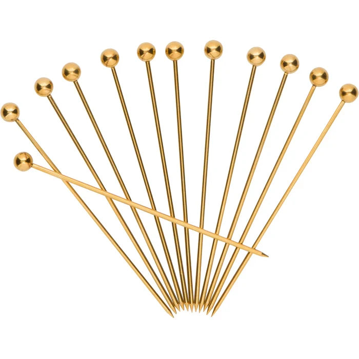 A Bar Above - Gold Cocktail Picks (Short, 12pc)