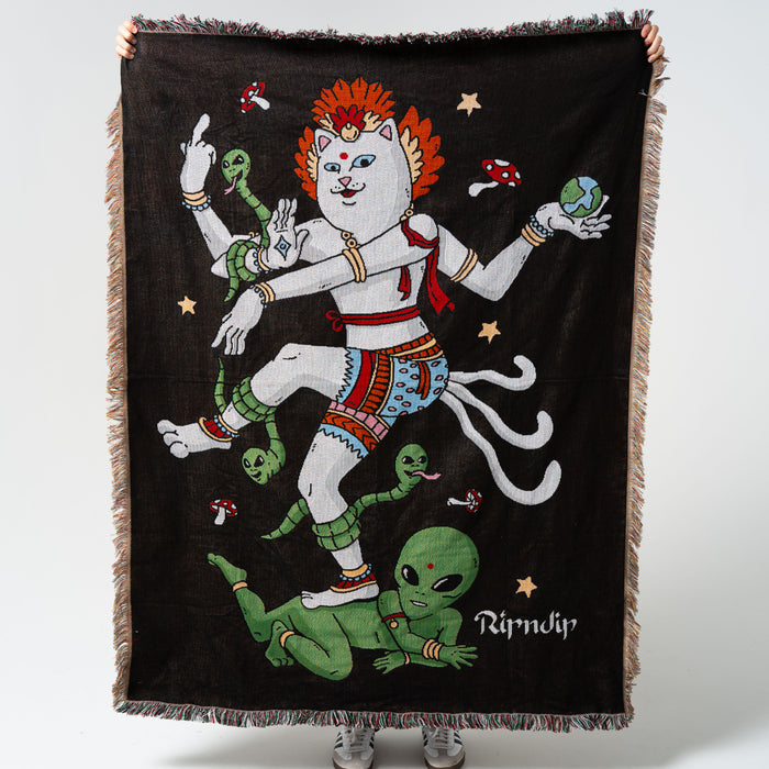 RIPNDIP Alien Whisperer Woven Blanket (Black)