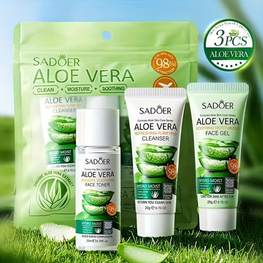 Aloe Vera 3-in-1 Hydrating & Nourishing Skincare Set