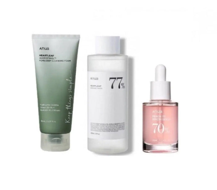 ANUA Heartleaf Series 2 Cleanser + Toner + Serum - DOKAN