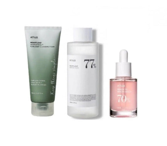 ANUA Heartleaf Series 2 Cleanser + Toner + Serum - DOKAN
