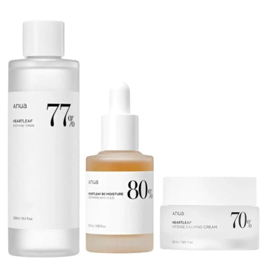 ANUA Heartleaf Toner, Serum and Cream Set - DOKAN
