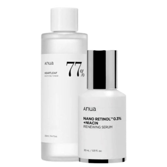 ANUA Soothing Toner & Renewing Serum Set - DOKAN