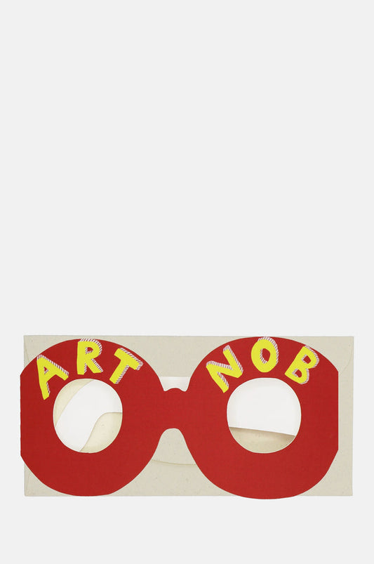 Hadley Paper Goods Art Nob Glasses Card.