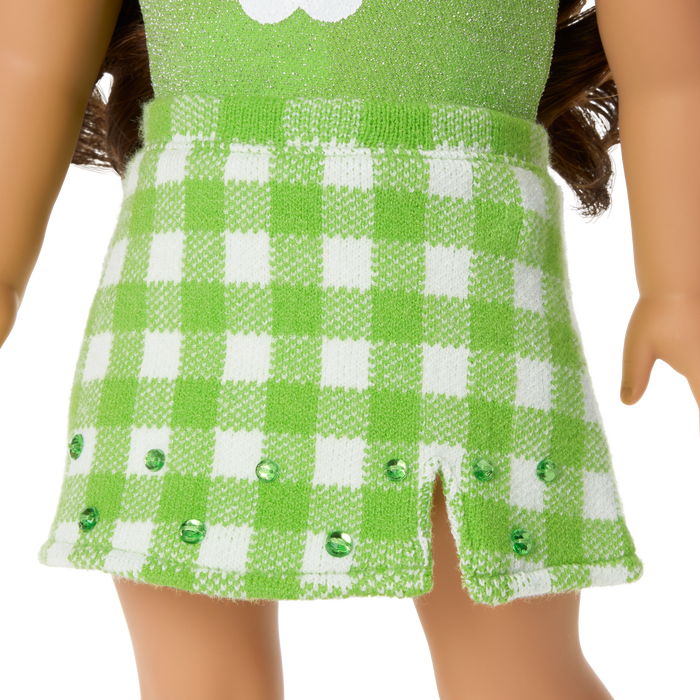 August Peridot Glow Outfit for 18-inch Dolls