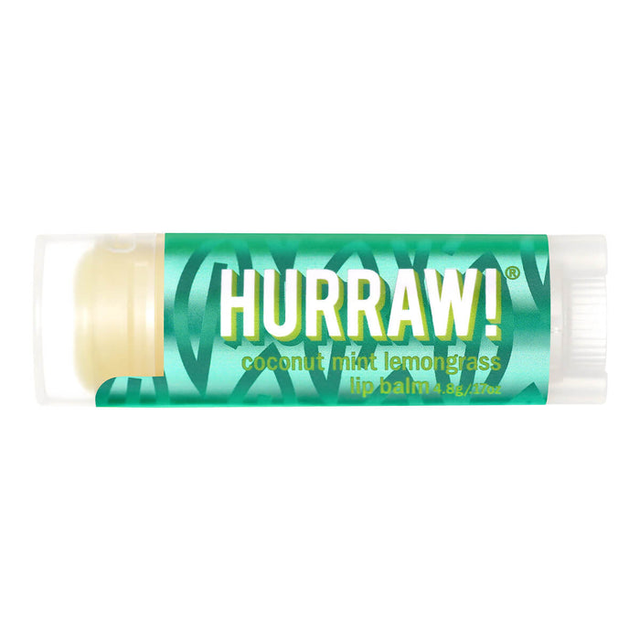 Tube of coconut, mint and lemongrass flavoured organic lip balm inspired by the Pitta Dosha from Ayurveda.