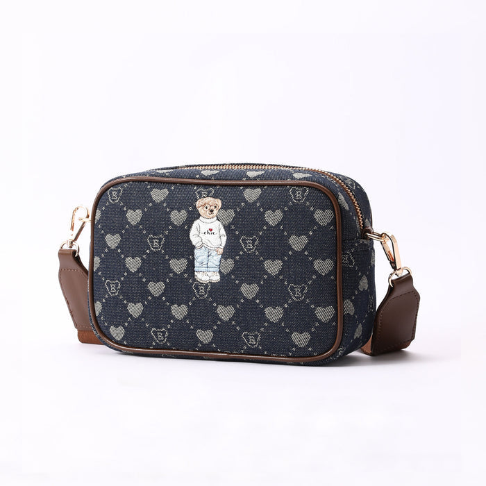 B-Loved Bear Denim - Camera Bag