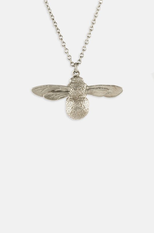 Baby Bee Necklace Silver