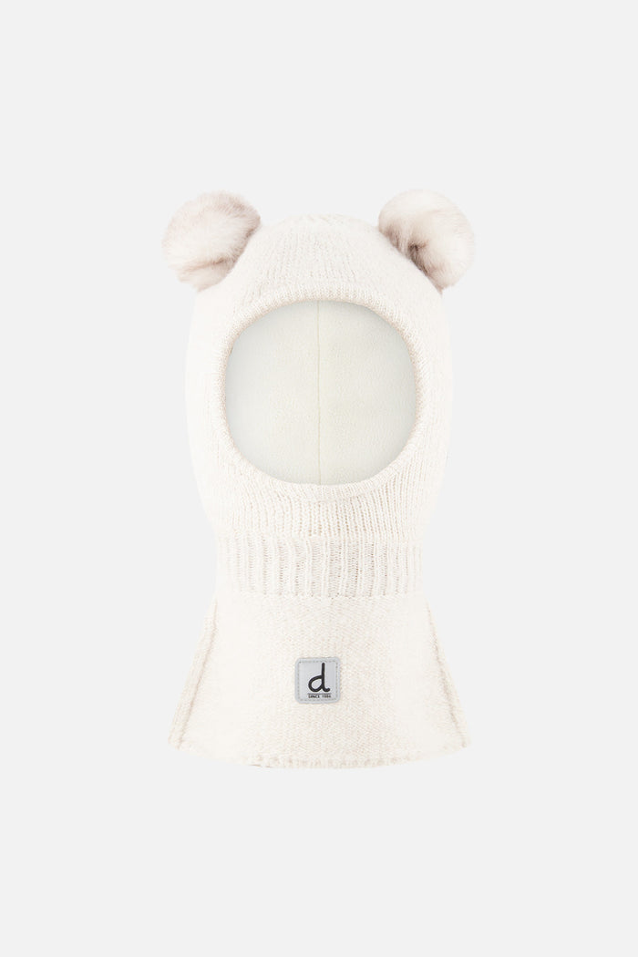 Baby Knit Bear Balaclava Off-White-0